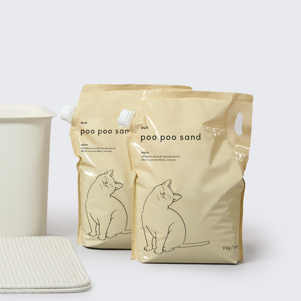DUIT Duit Pufu Sand Cat Litter Bentonite 18kg